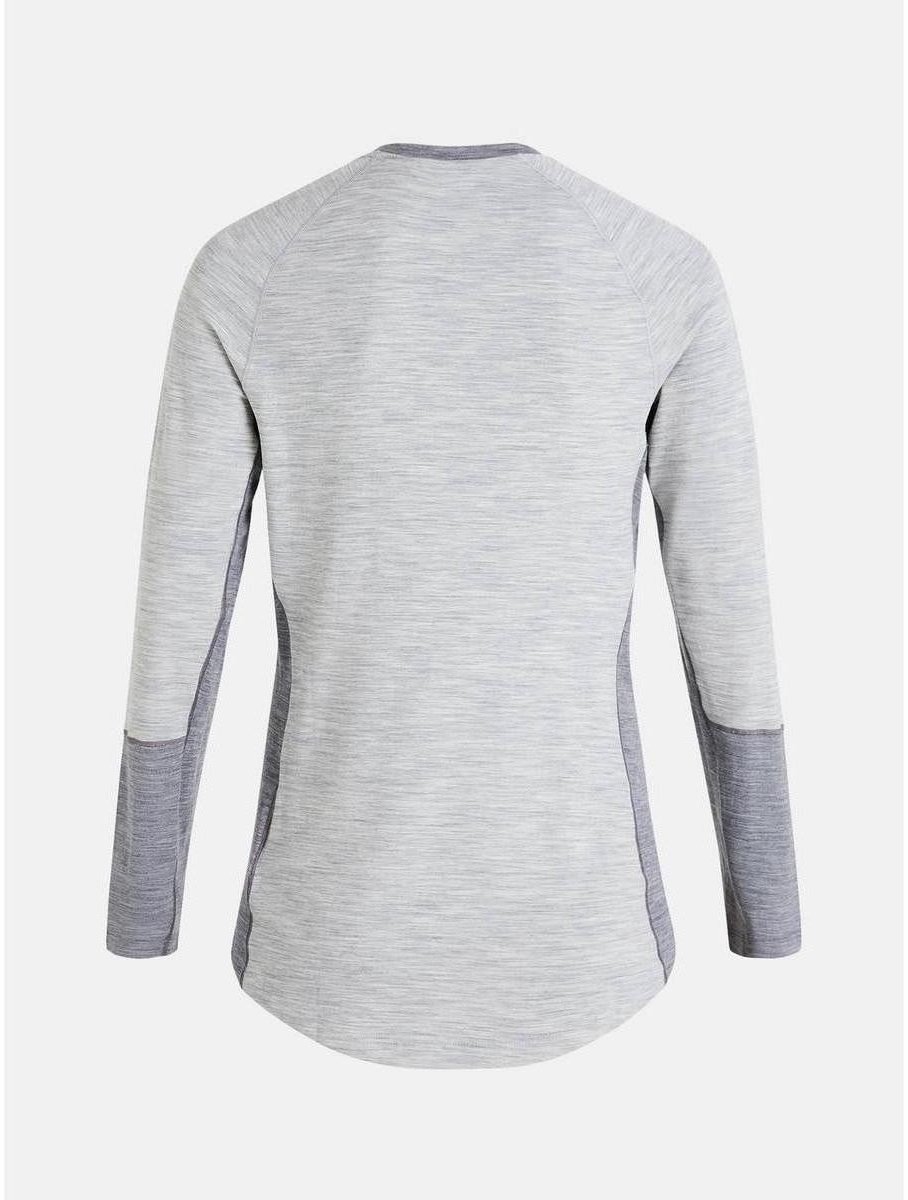 Peak Performance Magic Crew - Heren Sweater - Med Grey Melange-Grey Melange - XXL