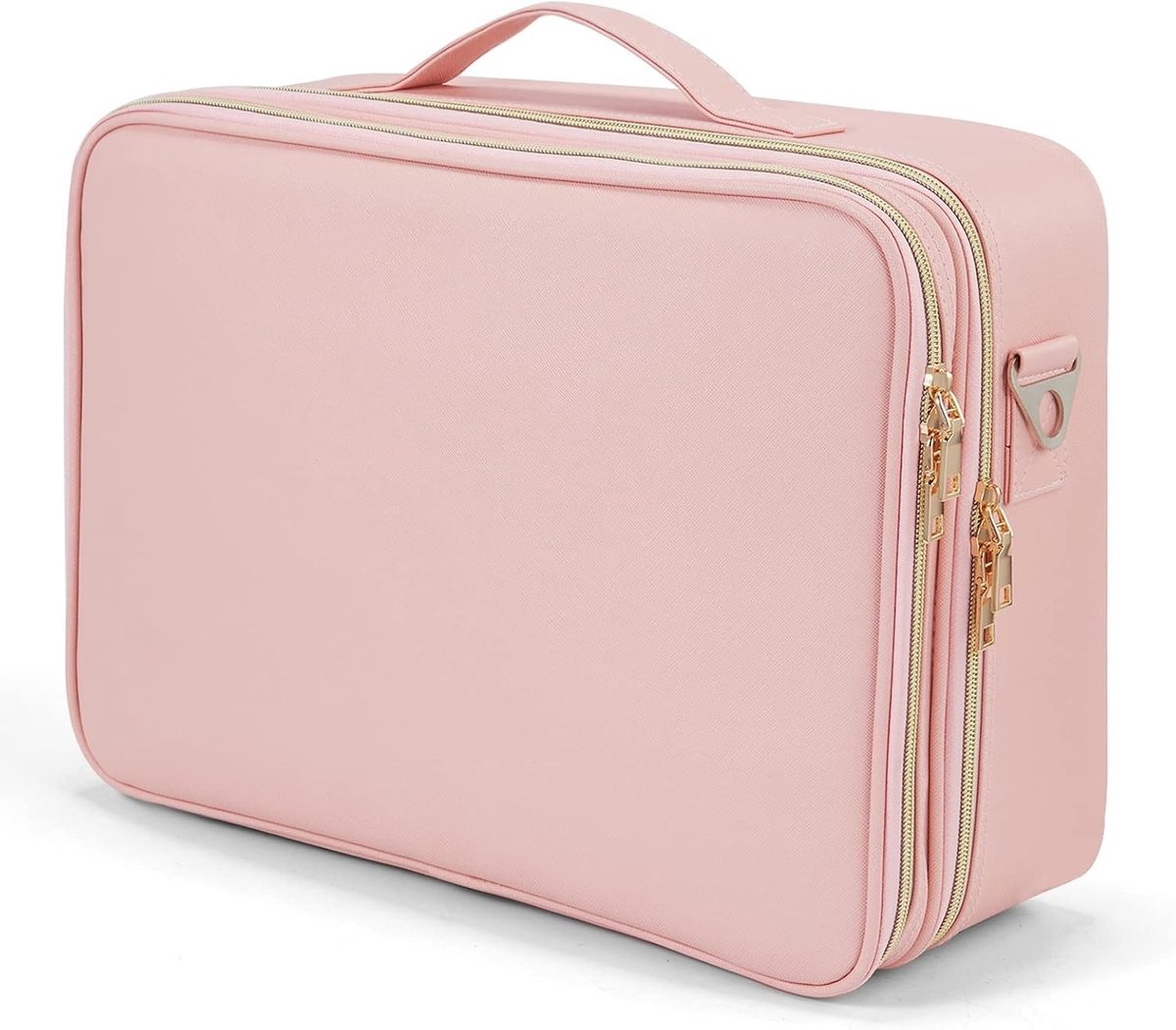 Cosmetische Tas - Roze - L - Duurzame Make-Up Organizer met Verstelbare Riem - Voor Dames