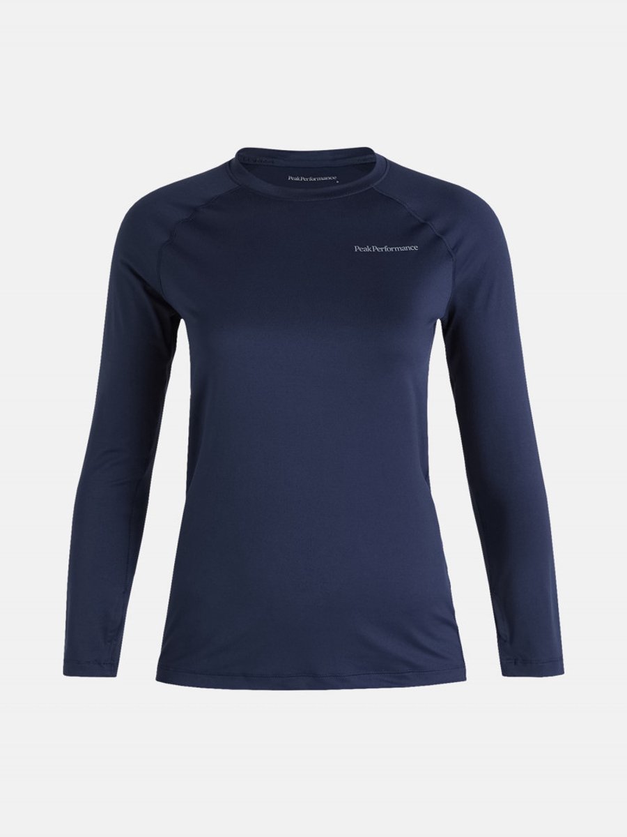 PEAK PERFORMANCE SPIRIT CREW WOMEN shadow Blauw