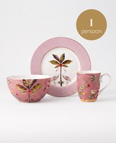 Pip Studio - La Majorelle - Set van 3 - Ontbijtset - Roze - Porselein