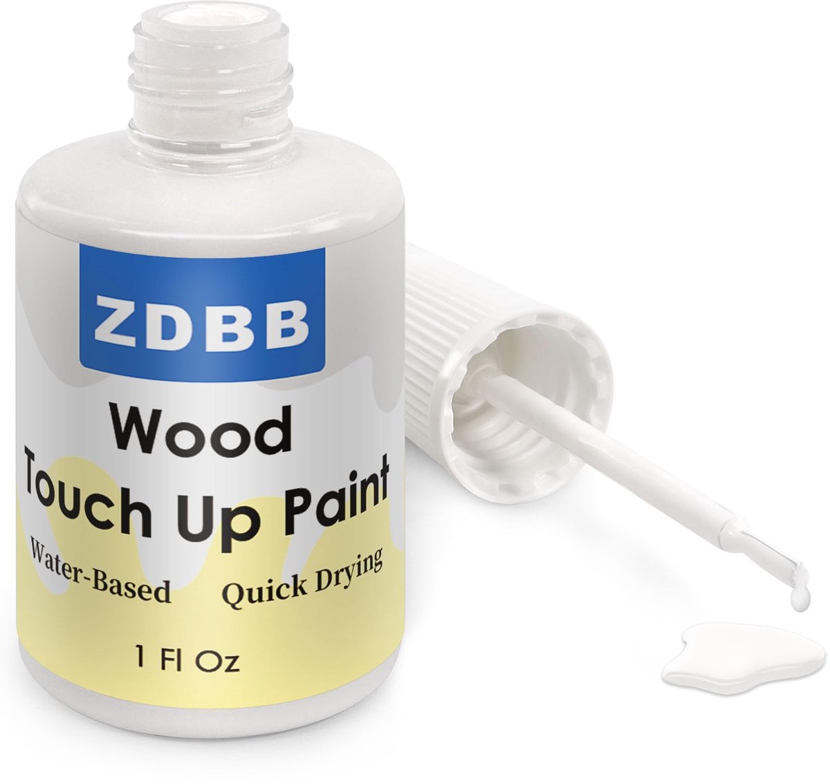 ZDBB Houtreparatieverf Wit, 1 oz kastverfstift voor het opknappen van hout, geurarme sneldrogende kwast voor het - ShopVlot