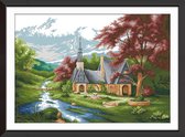 Artstudioclub®  borduurpakketten volwassenen 62×46cm  Kerk