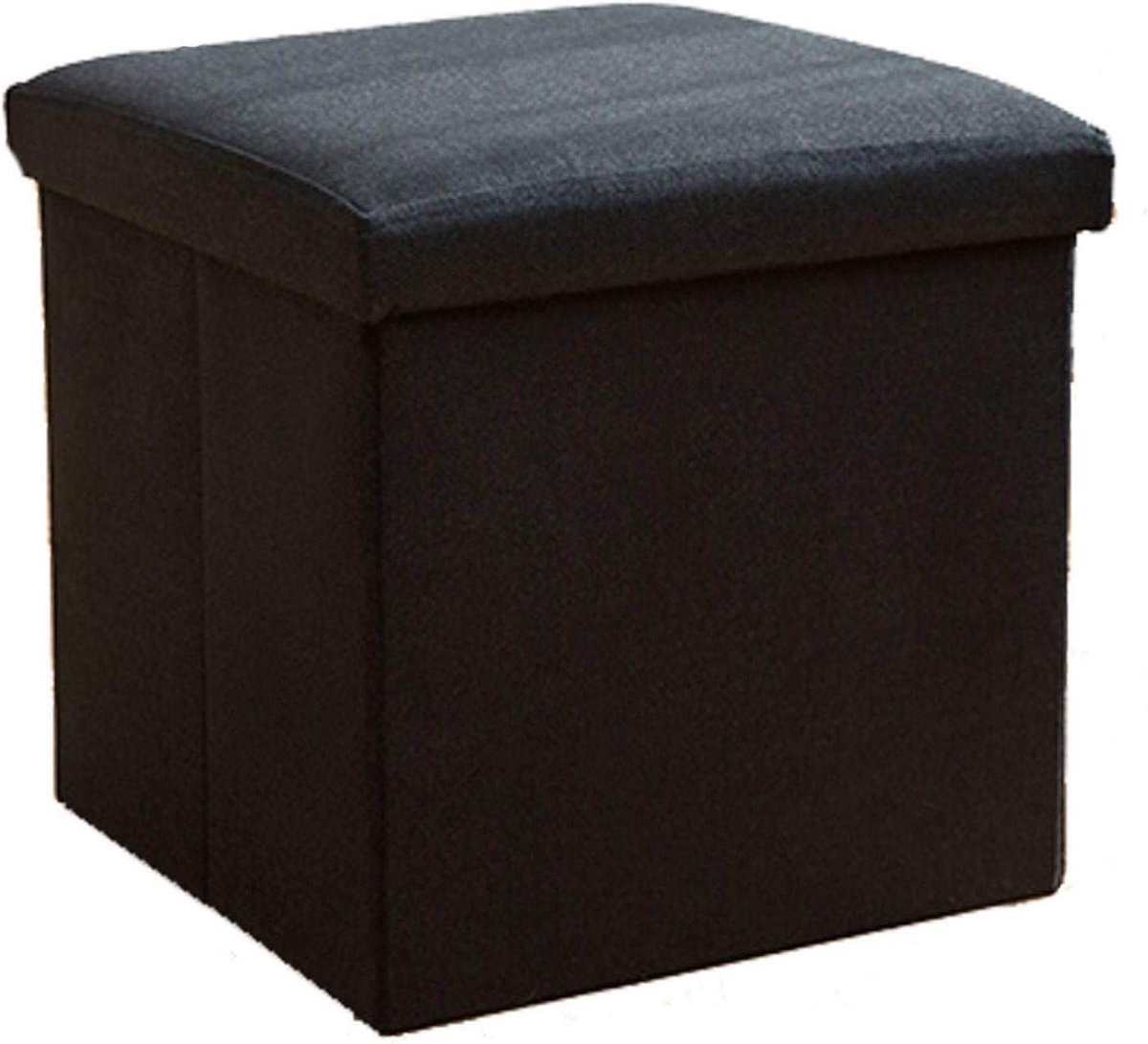 Opbergkruk - Voetenbank kubus - Zitcomfort creëren - Robuuste constructie - 25 x 25 x 25 cm - Legergroen