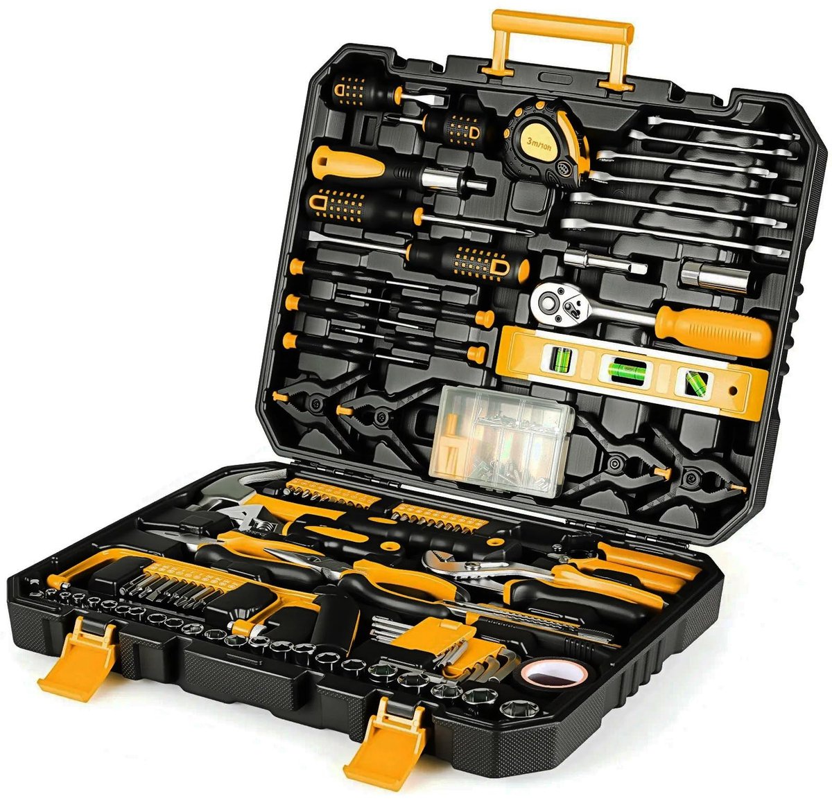 LIFERUN 198-Delige Gereedschapskoffer Gereedschapsset - DIY handgereedschapssets - Ratchet Dopsleutel Set