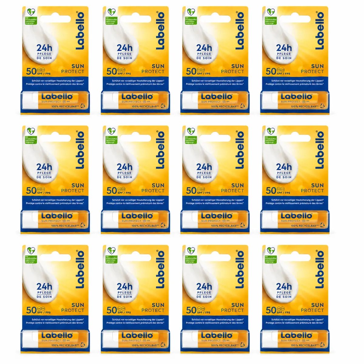 Labello Sun Protect Lippenbalsem SPF 50 - 12 x 4,8 g