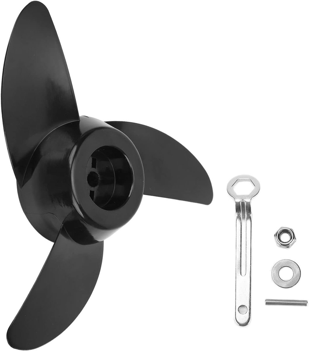 Elektrische Buitenboordmotor Propeller Set met 3 Bladen voor 12V en 24V Trolling Motoren Accessoires voor 30lbs, 35lbs en 45lbs Motoren