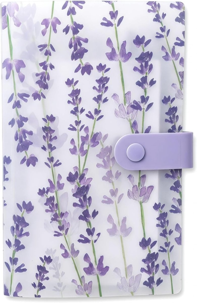 Klein Fotoalbum met 240 Compartimenten, Transparante Opbergmap voor Sieraden, Kaarten en Foto's, Draagbare Reisorganizer met PVC Hoezen en Gepersonaliseerde Kaarten