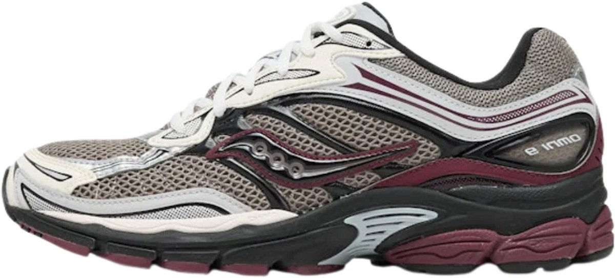 Saucony ProGrid Omni 9 Tomorrow, Meet Yesterday Pack Tan Maroon