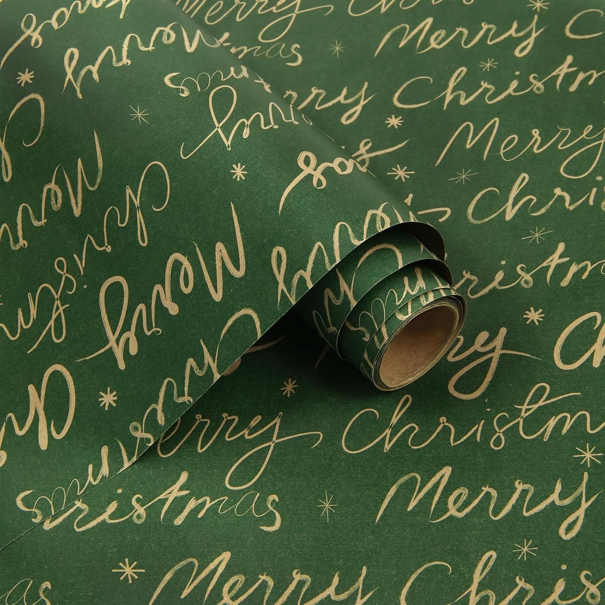 Cadeaupapier – 43*300cm – Cadeaupapier met kerstboommotief – Kerstelementen – Bekijk de beschikbare afmetingen – Kerstversieringen – Kerstcadeaupapier – Geschikt voor het inpakken van cadeaus voor vrienden – Groen