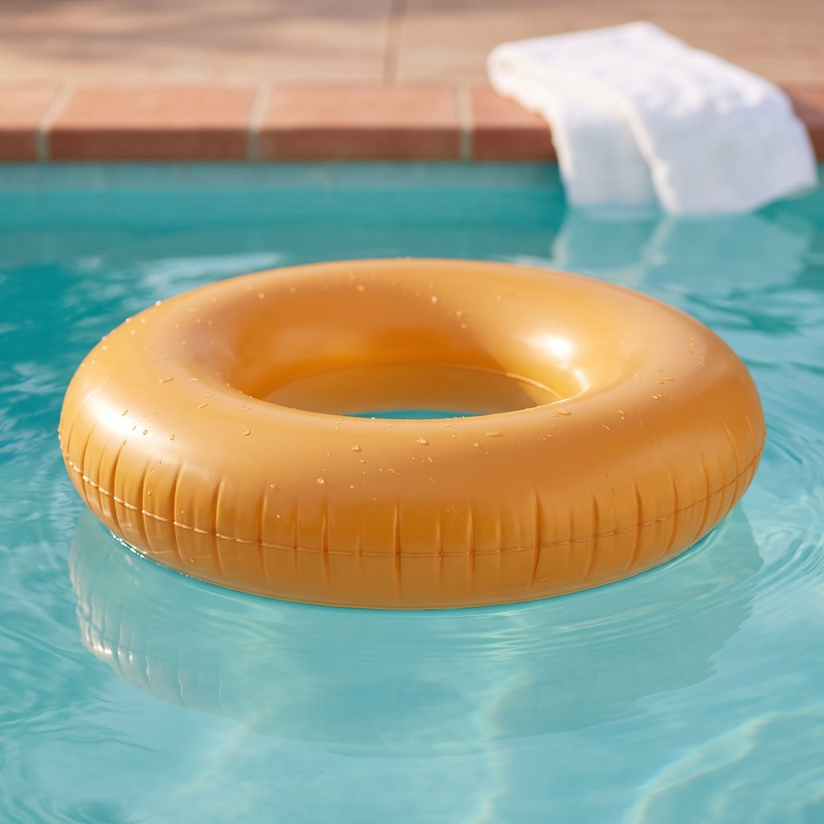 Cheqo® Zwemband Oranje - Zwemring - Opblaasbare Zwemband voor Volwassenen en Kinderen - Zwembad Speelgoed - Waterspeelgoed - Zwembad Accessoires - Opblaasband Groot - Drijfband - Float Tube voor Zwembad en Strand - Zwembenodigdheden Zomer