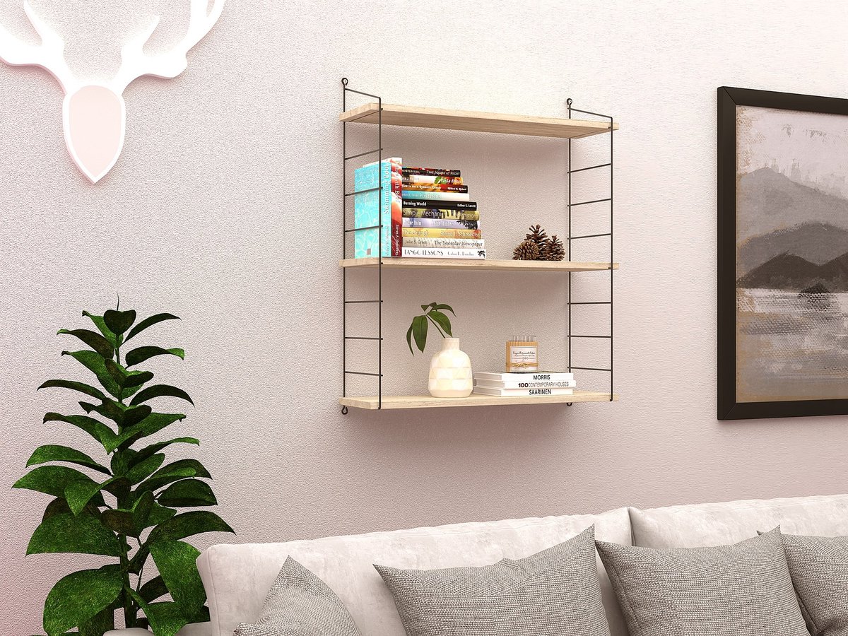 Asir - Wandplank - Traverten - 72 x 20 x 85 cm