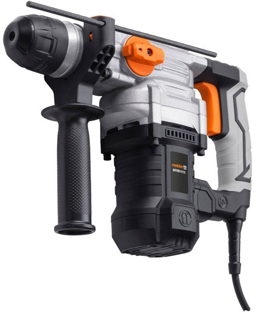 Rotatiehamer - MEISTER - 1010 W - 230 V - 880 tpm - Antislipcoating - 3 m kabel - 1 sleutel + 1 zijhandgreep