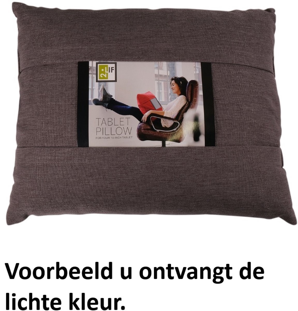 Linen & More Tablet Kussen Cynthia Natural | 45 X 55 | Sierkussen Voor Woonkamer Of Slaapkamer Beige