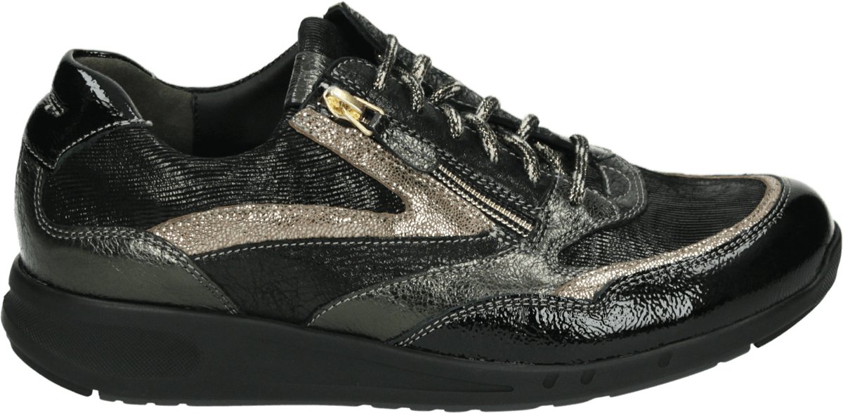 Durea - 6306 K - Lage sneakersDames sneakers - Kleur: Zwart - Maat: 38.5