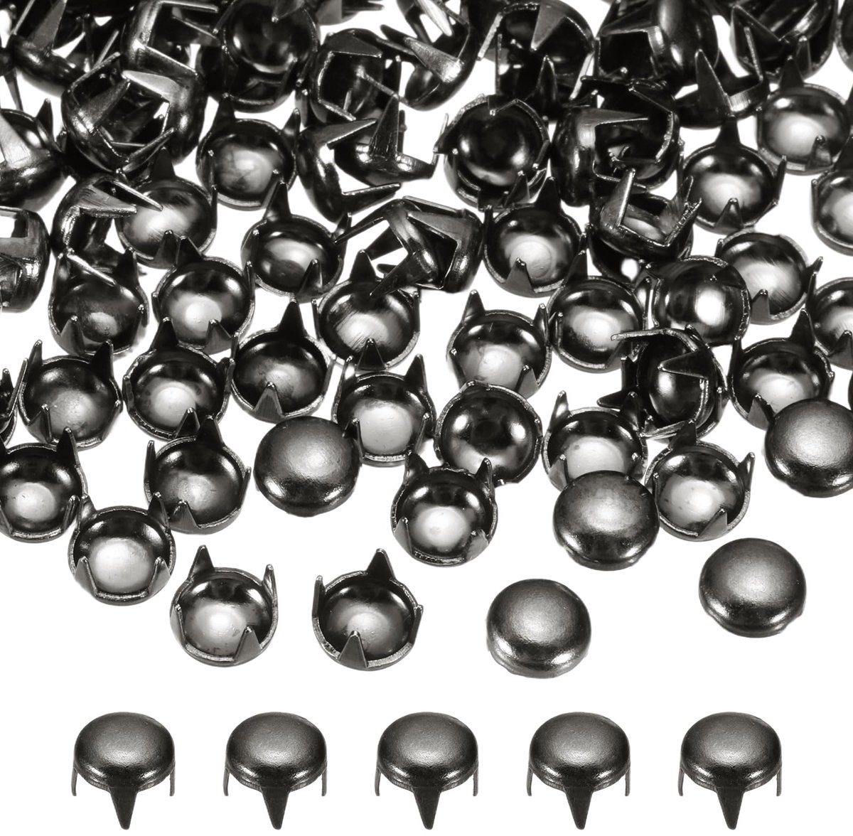 Ronde Domnieten 5mm - 90 Stuks Bruin Metaal voor Kleding en Accessoires