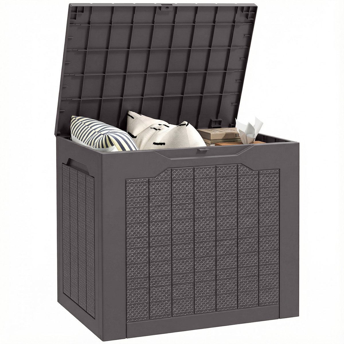 Outsunny Outdoor Opbergbox - PP - 56x41x50cm - Bruin