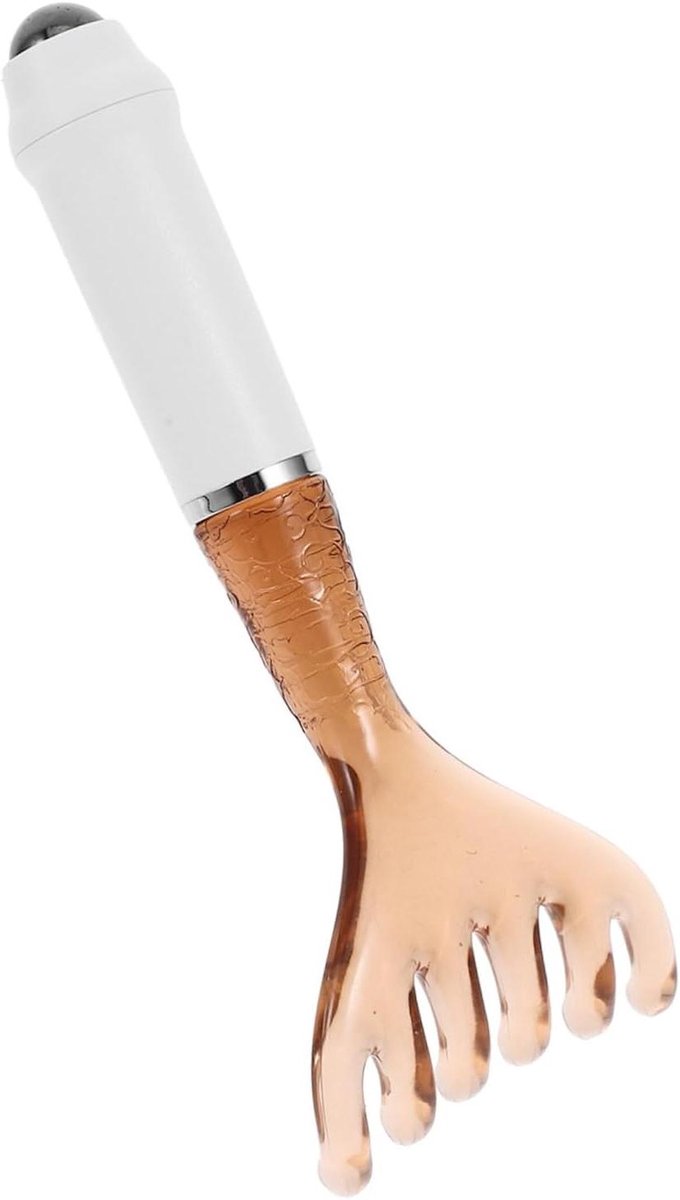 Massage Instrument - Hoofdmassage Tool - Ontspanning Bevorderen - Zesvinger Dubbel Hoofd - 16.5 cm - Licht