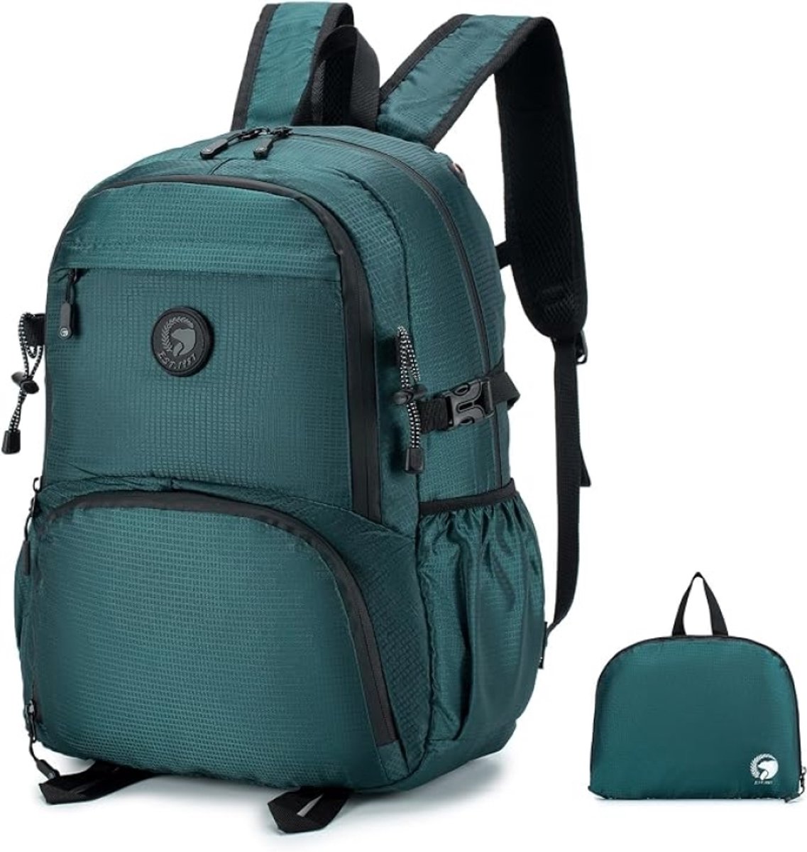 Opvouwbare Reisrugzak Handbagage 40x30x15cm voor Vliegtuig, Lichtgewicht 20L, Waterdicht, voor Dames en Heren