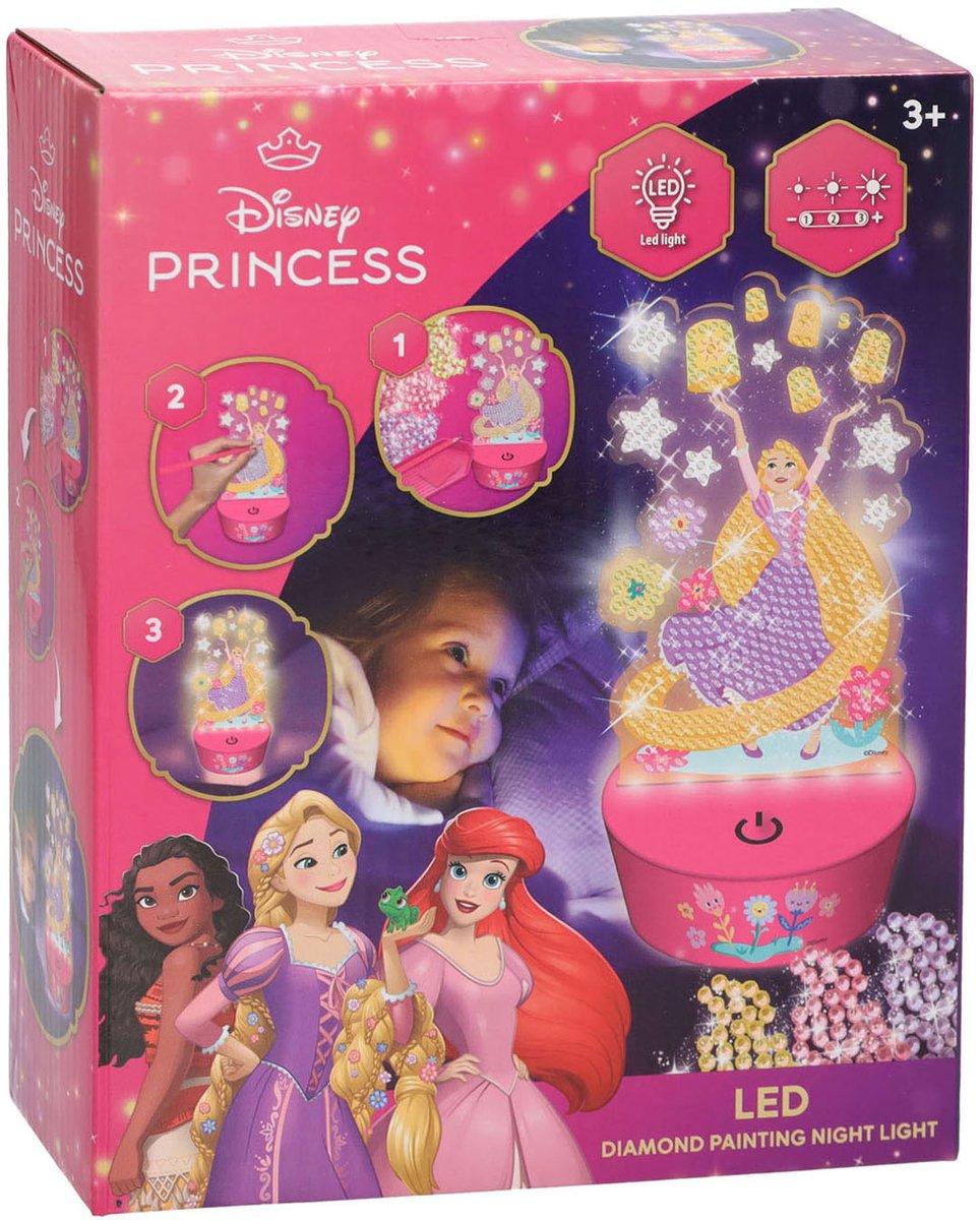 Disney Prinses Diamond Painting Nachtlamp.