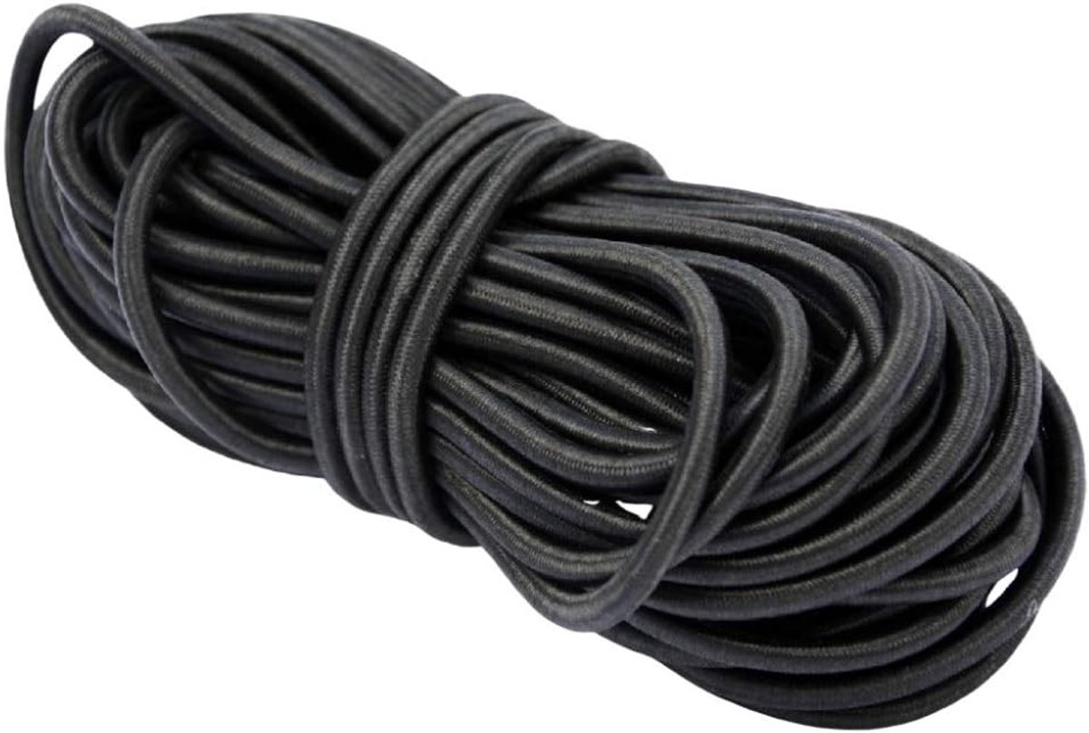 Elastisch Koord - Zwart - 2 mm - 10 Meter - Geschikt voor Knutselen en Sieraden Maken
