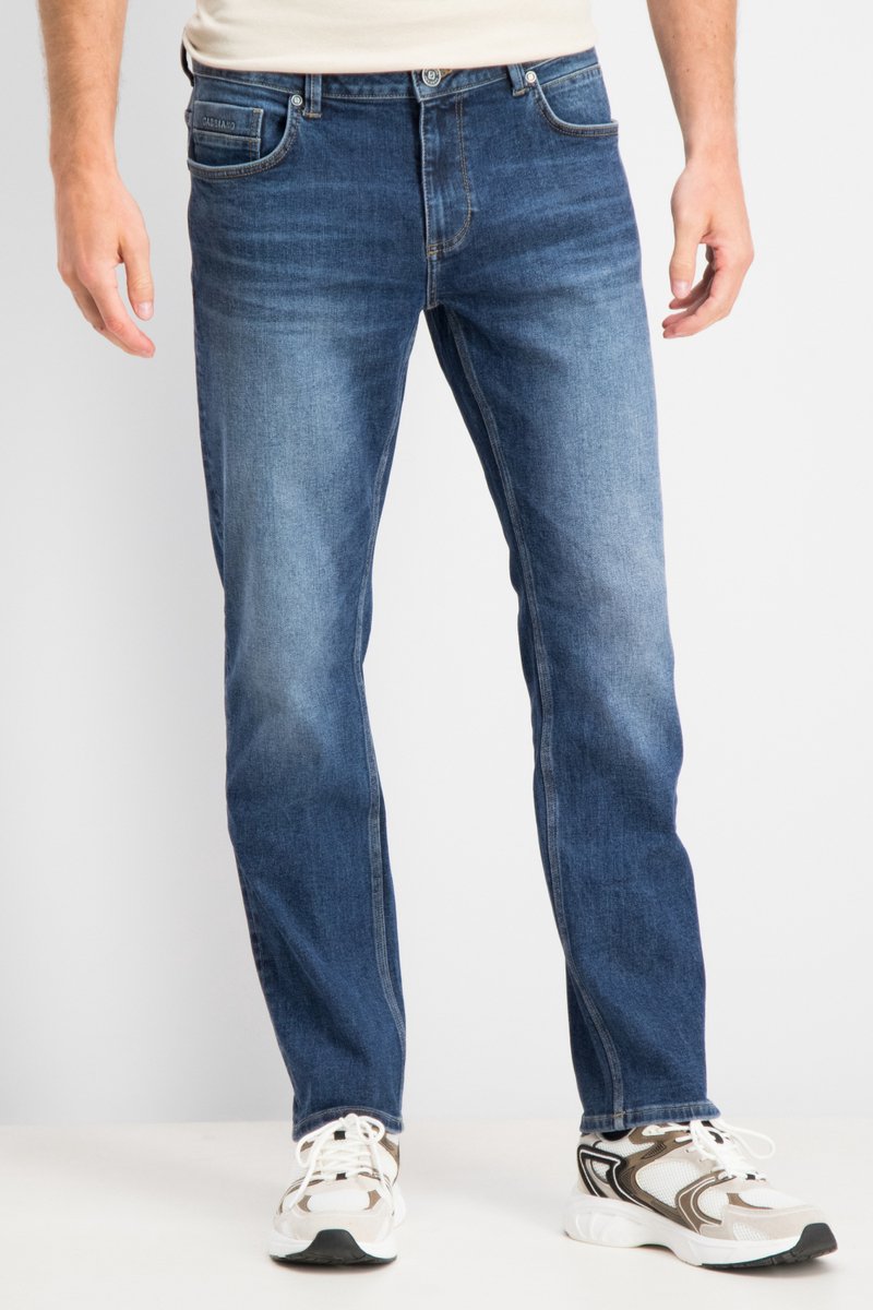 Gabbiano - Arctic - Heren Relaxed Jeans - Mid Blue Stone Wash