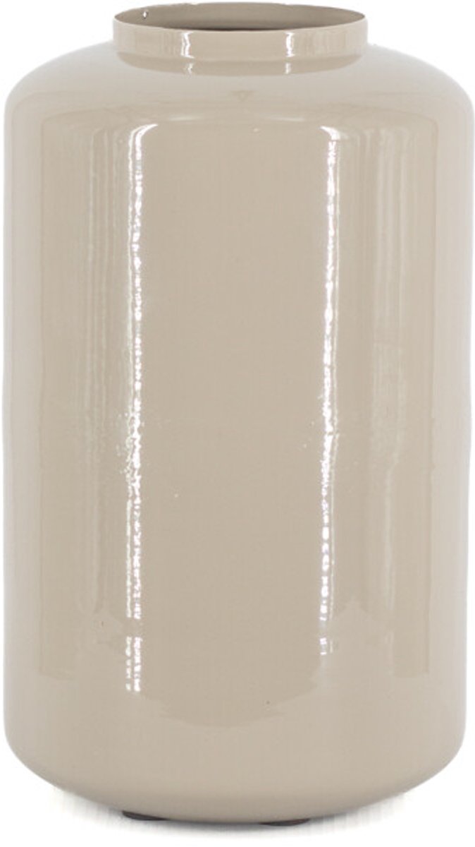 Metalen vaas Kai S glossy sand