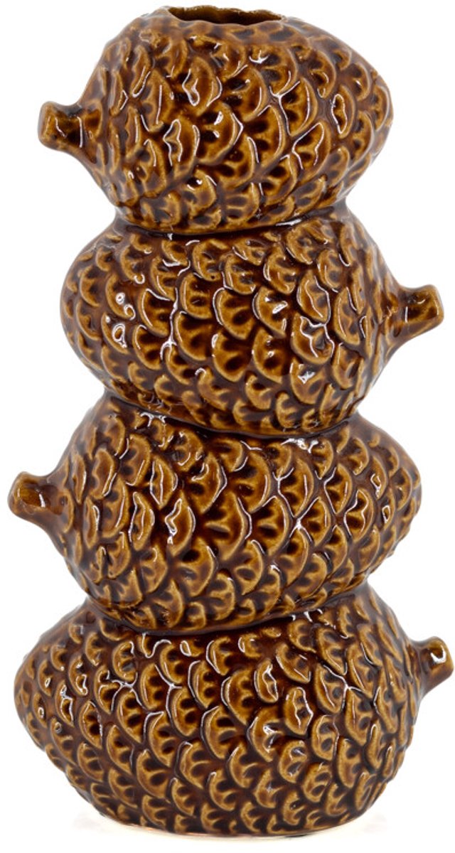 Aardewerk vaas Nopa bruin