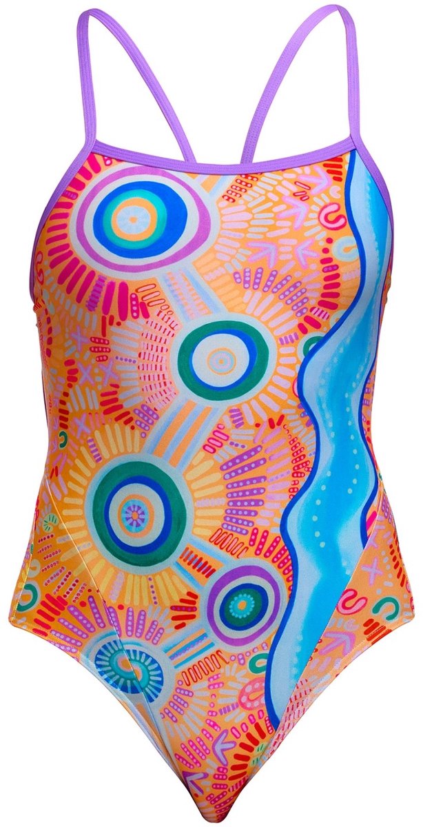 Kulin Colour Single strap one piece - Dames | Funkita | Maat 16