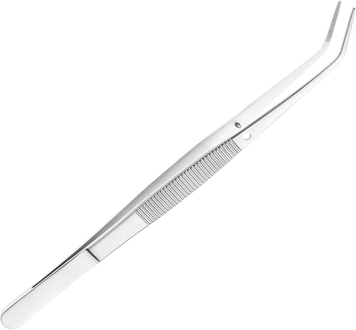 Professionele Pincet - Roestvrijstaal - 15,5 cm - Ergonomisch Ontwerp voor Precisiewerk - Voor Wenkbrauwen en Gezichtshaar