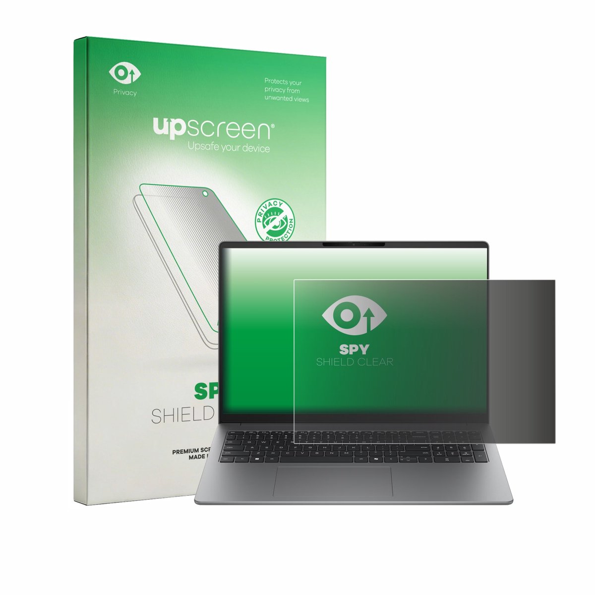 upscreen - privacy screenprotector voor HP 200 G2i 16" - Folie Beschermfolie Blauwlichtfilter