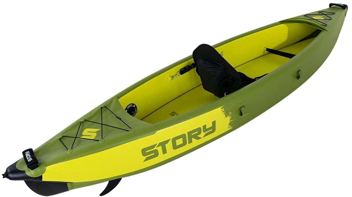 Story Division 1-Person Inflatable Kayak Camo Army 325 cm