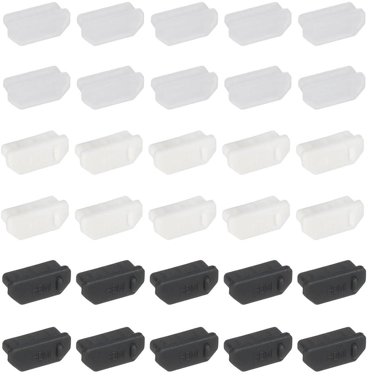 Pack of 30 HDMI Dust Protection Covers Silicone Protective Covers Dust Protection Plugs Dust Protection Covers for All - ShopVlot