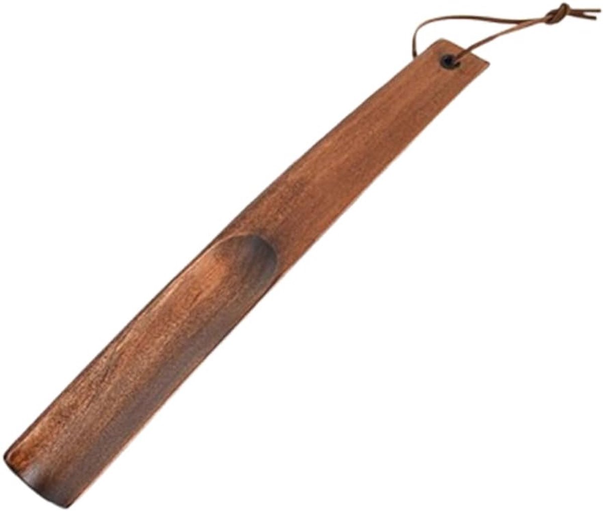 SnelShoppen - Houten Schoenlepel 30 cm - Stabiliteit en Comfort voor Ouderen, Zwangere Vrouwen, Kinderen en Mannen en Vrouwen - Duurzaam en Robuust