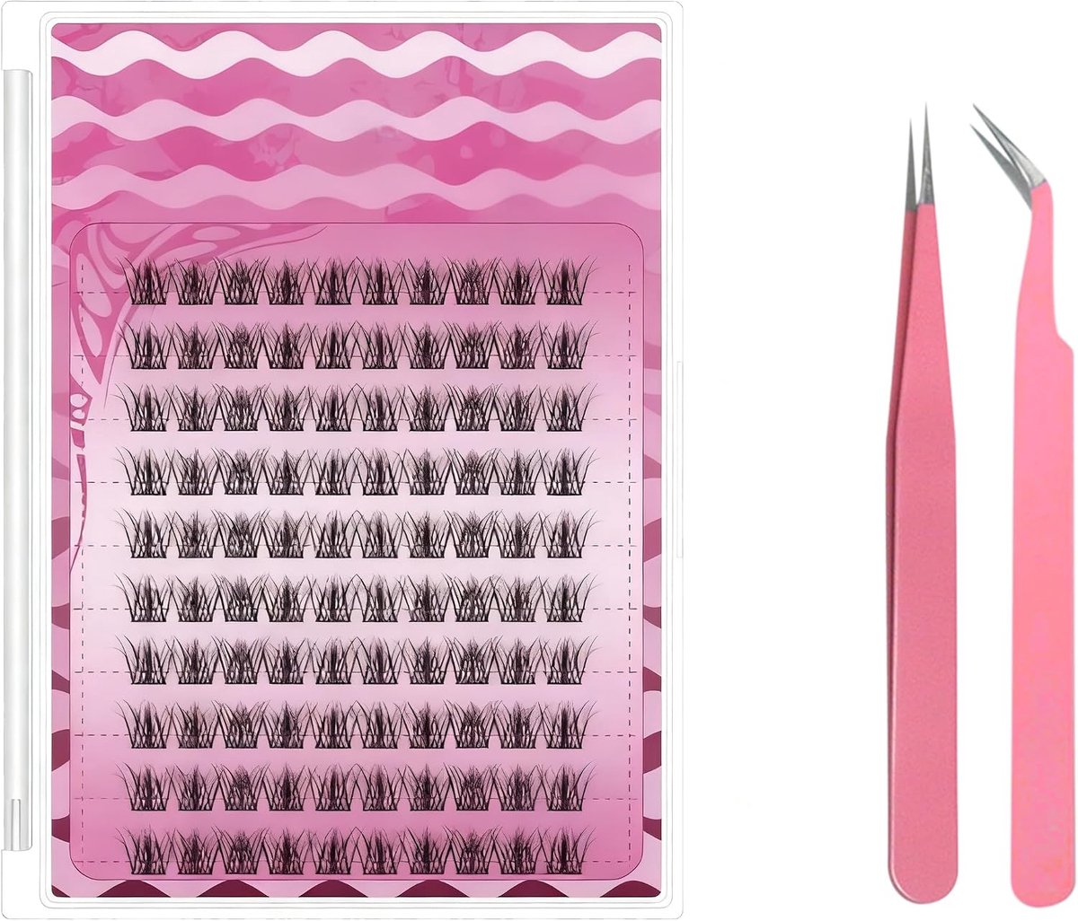 Manga Wimpers DIY Wimperextensions Kit - Wimperclusters 8-16mm - Creëer unieke looks - Ideaal voor anime-stijl - ShopVlot