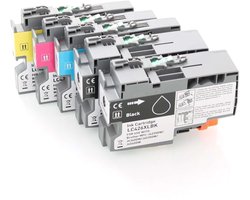 Toners-kopen.nl Brother LC426 - Inktcartridge Multipack 5-delig - 2x Zwart, 1x Cyaan, 1x Magenta, 1x Geel - Huismerk Compatible - Geschikt voor Brother MFC-J4335DW…