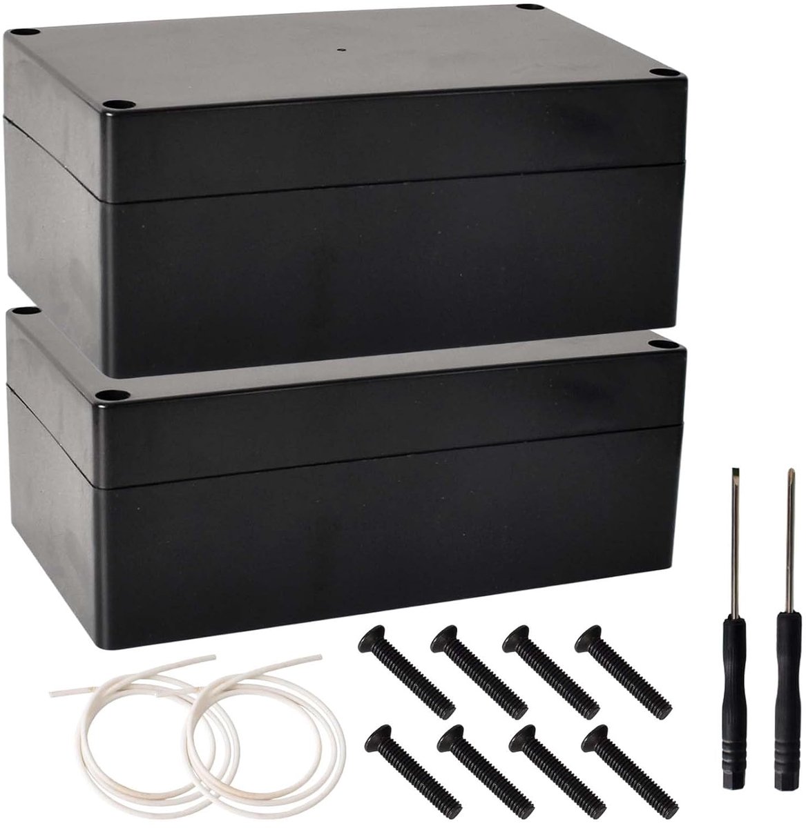 Projectdoos IP65 Waterproof 158x90x60mm - ABS - Inclusief 2 schroevendraaiers - Bescherming tegen water en stof - ShopVlot