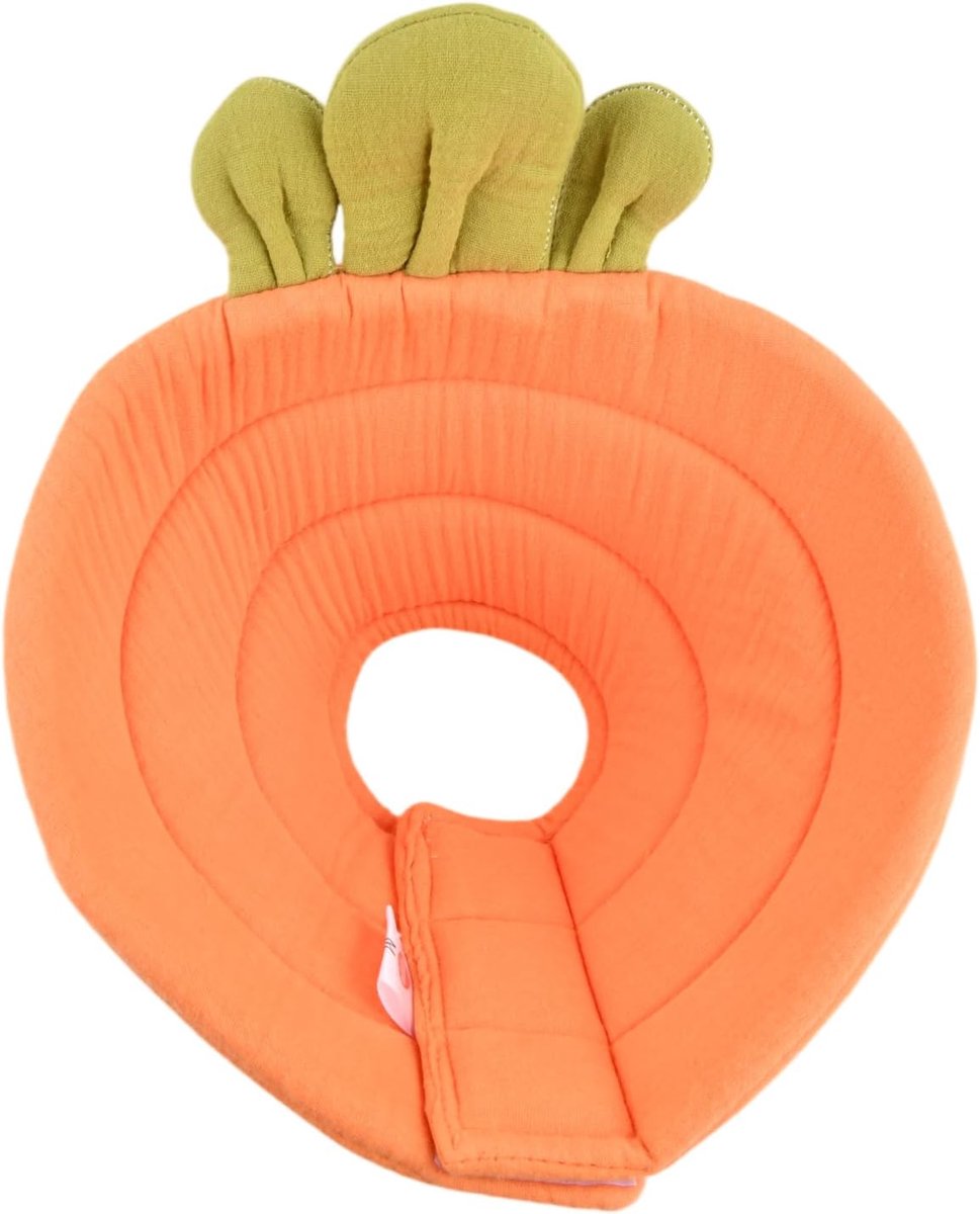 SnelShoppen - Zachte Isabethan Halsband voor Honden en Katten, Wondgenezing, Oranje, Conische Vorm, Comfortabel, Fluffy, Veilig, Herstel na Operatie