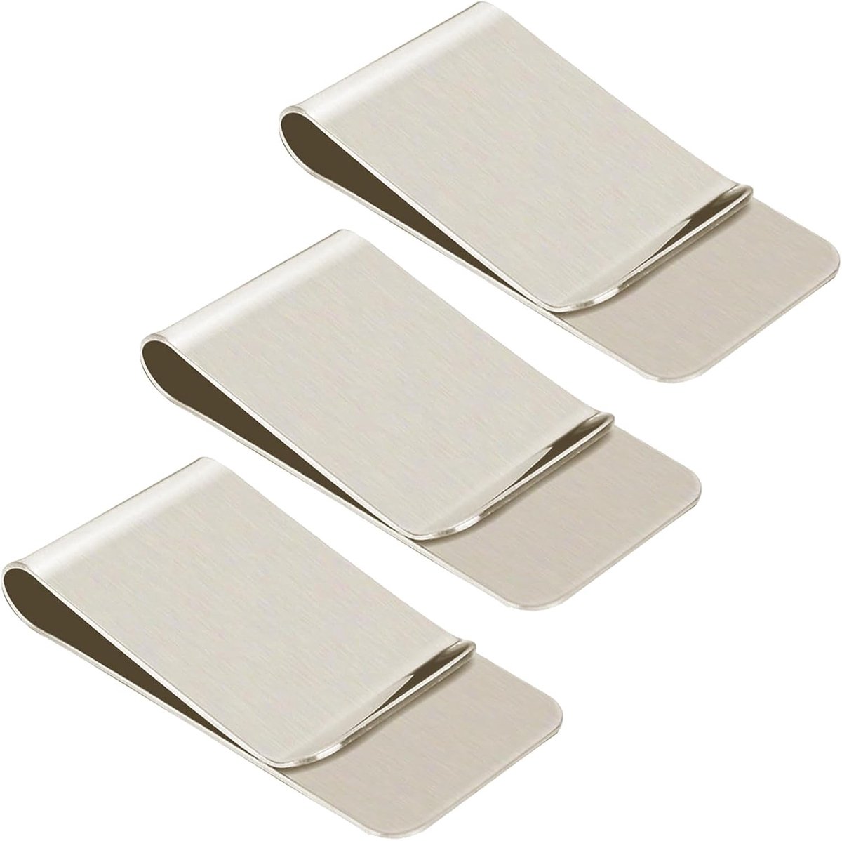Money Clip Men - 3 Pieces Stainless Steel Money Clip, Money Clip for Cash, Cards, Documents and Business Cards, 50 x - ShopVlot