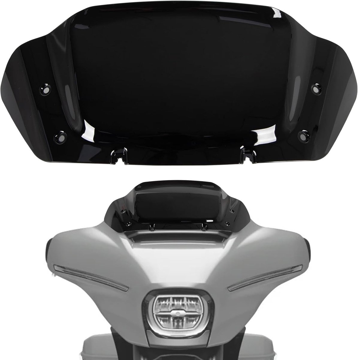 8 Inch Touring CVO Street Glide Golf Windscherm voor Motorfiets 2023-2024 - Wind Splitter voor FLHX 8 inch Windscherm