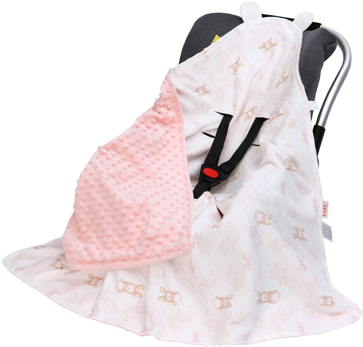 Omgoods - Omkeerbare Babydeken 90 x 90 cm voor Kinderwagen