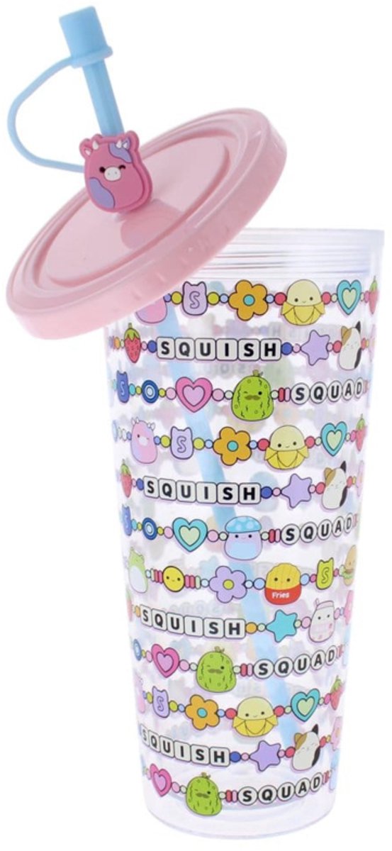 Squishmallows Tumbler with Straw Squish Squad 700 ml