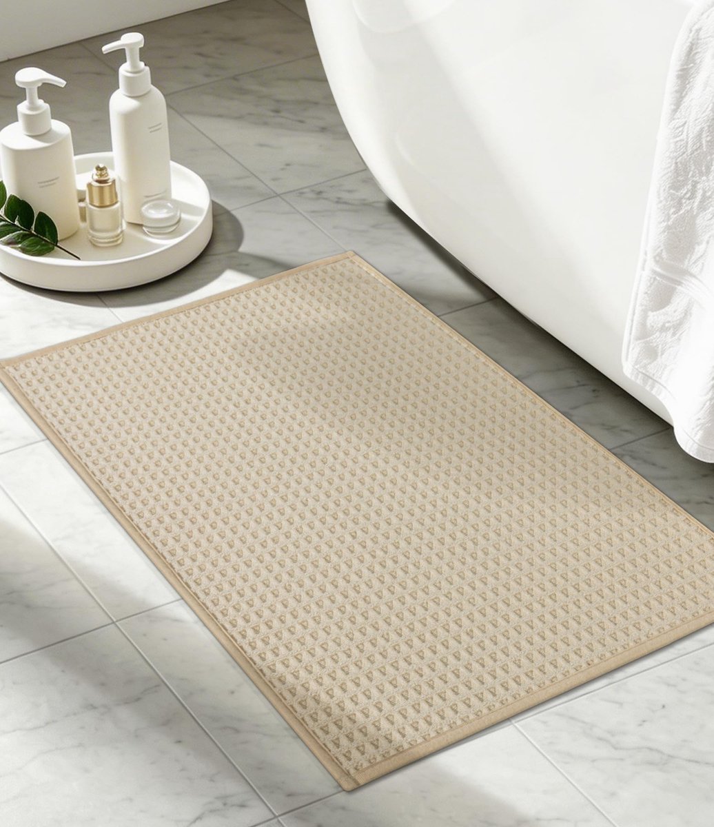Omgoods - Wafel Badmat 40x60cm, Antislip en Absorberend
