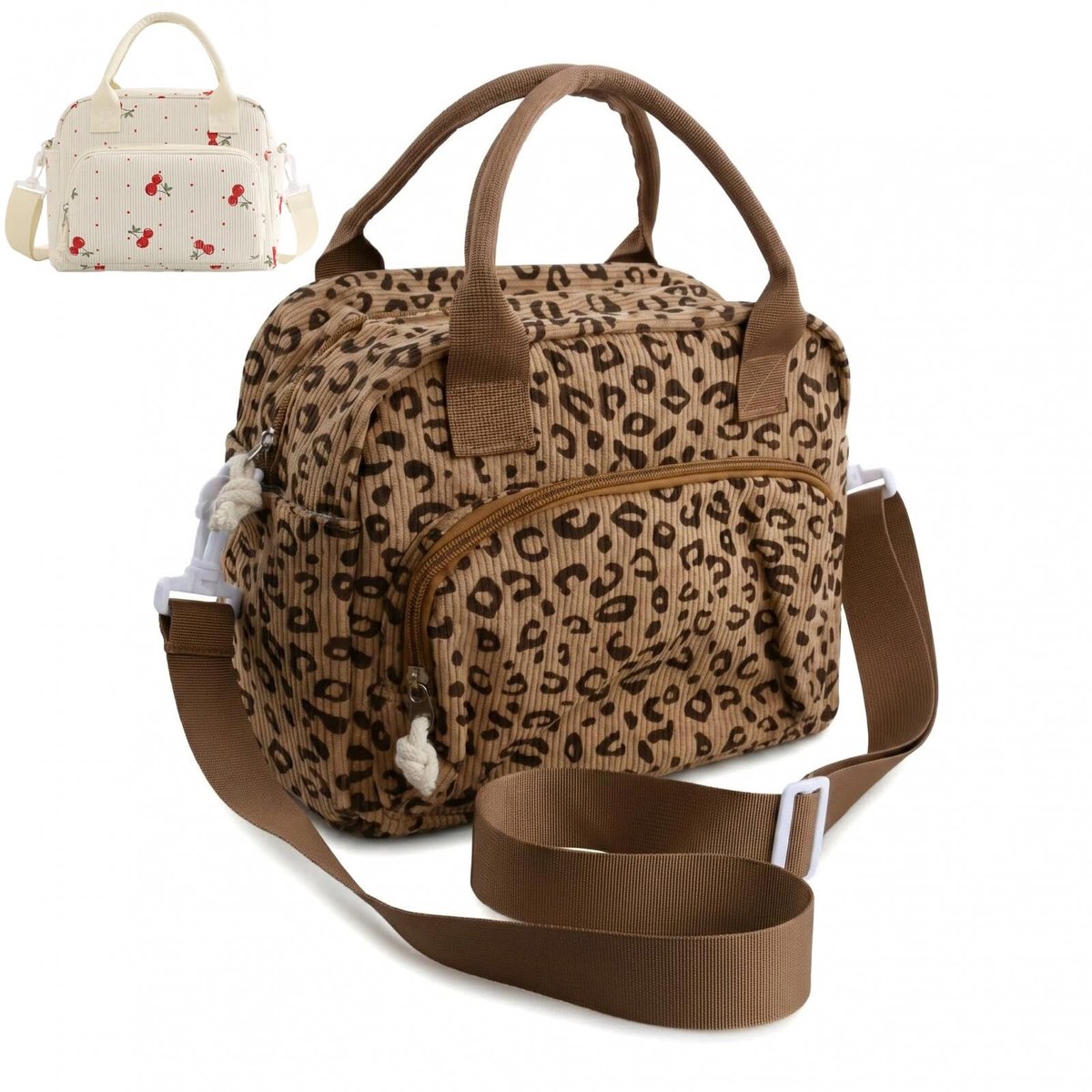Omgoods - Grote Geïsoleerde Lunchtas voor Dames - Bruin, 10L