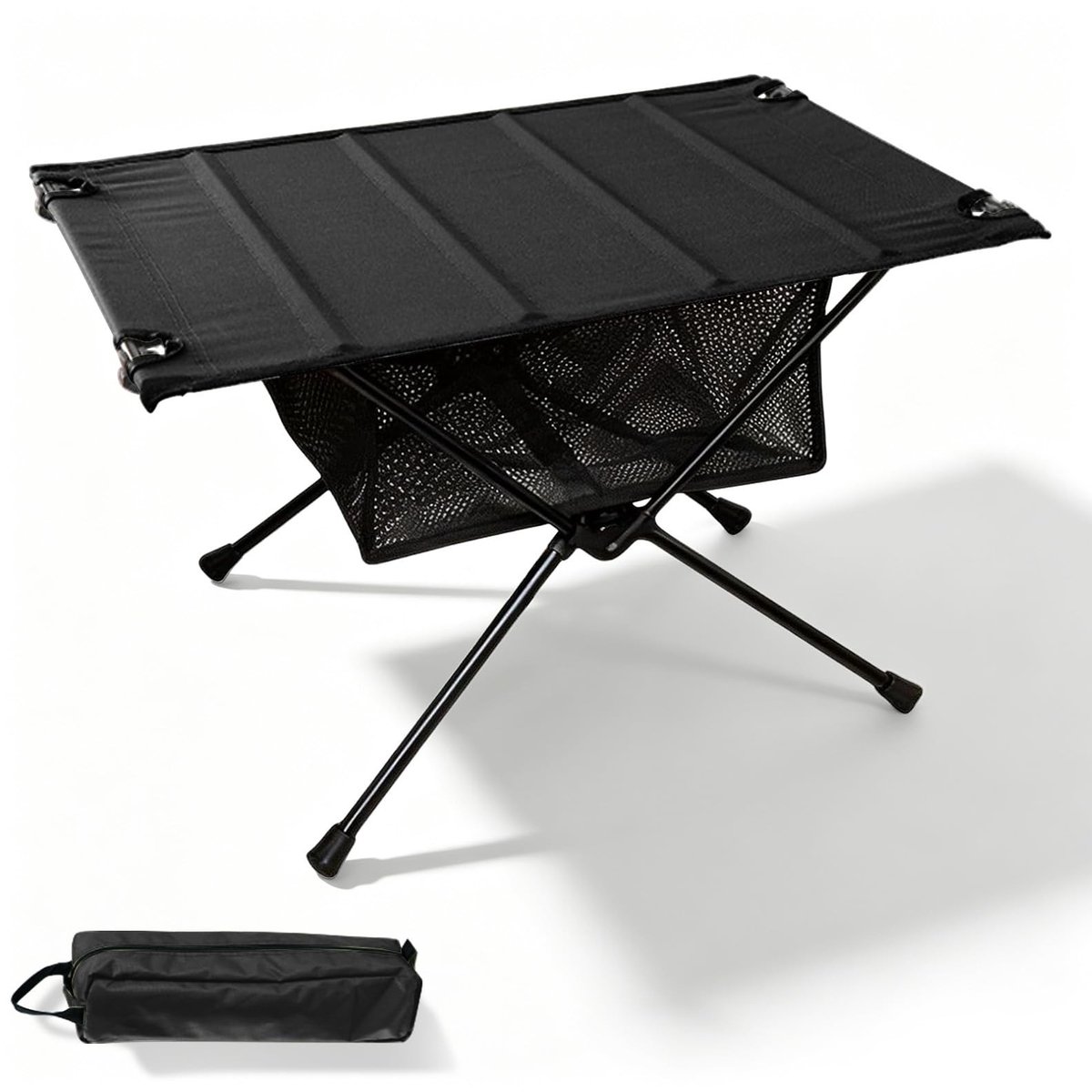 Omgoods - Opvouwbare Campingtafel met Hoogteverstelling en Draagtas