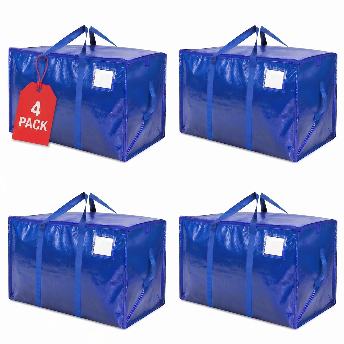 Omgoods - Set van 4 Verhuistassen van 90 Liter
