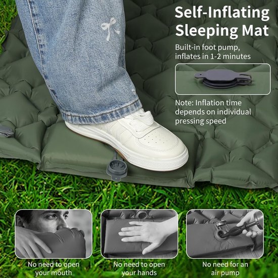 Omgoods - Lichtgewicht Inflatable Slaapmat voor Camping — afbeelding 5