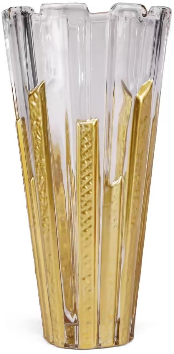 Omgoods - Handgeschilderde Kristallen Vaas van 30 cm voor Huisdecoratie