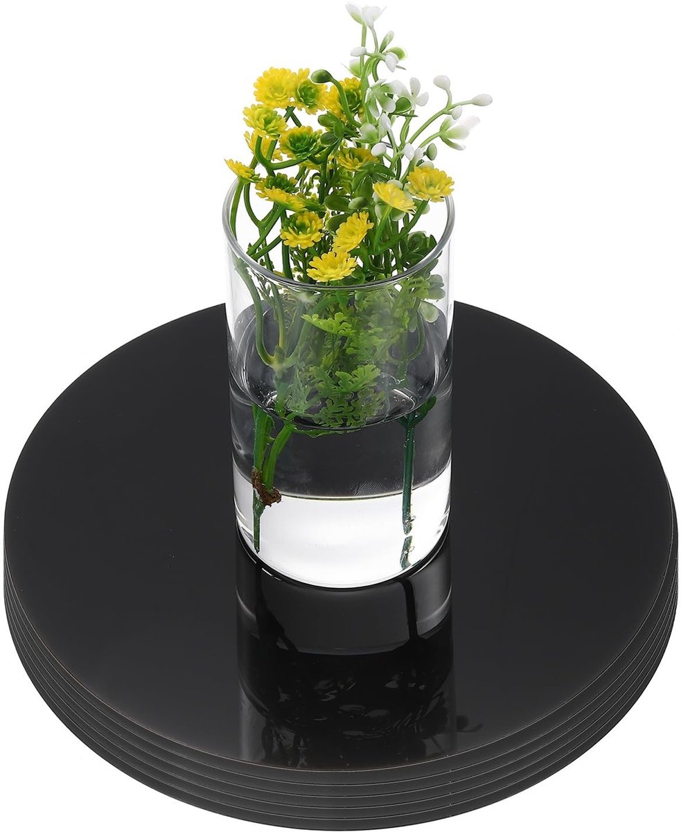 Omgoods - Ronde Tafelmateriaal Spiegels, 25,4 cm, Zelfklevend voor Decoratie