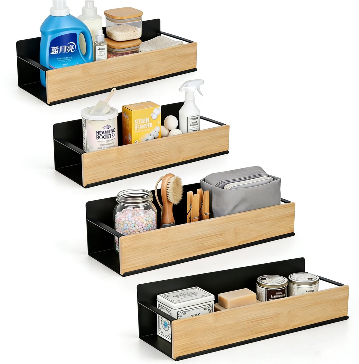 Omgoods - Magnetisch Rek voor Wasmachine, Set van 4