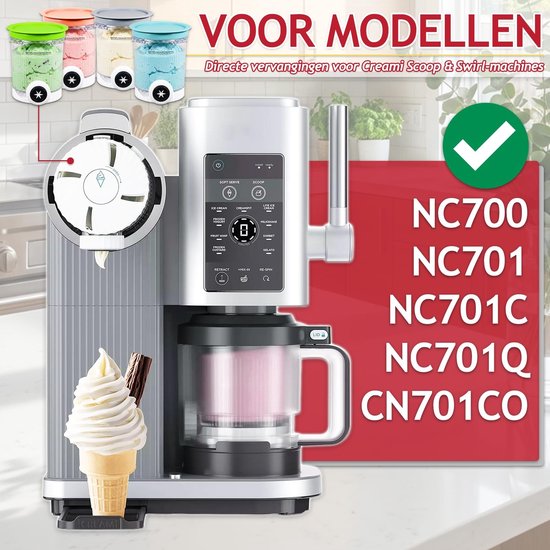 Omgoods - Vervangende IJsbekers voor Ninja Creami — afbeelding 2